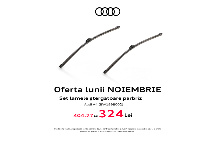 Ofertă ștergătoare Audi 